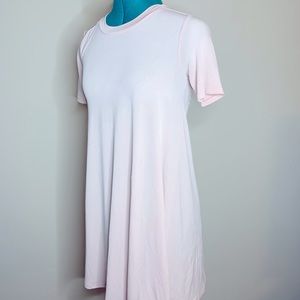 Chic Baby Pink Shirt Dress